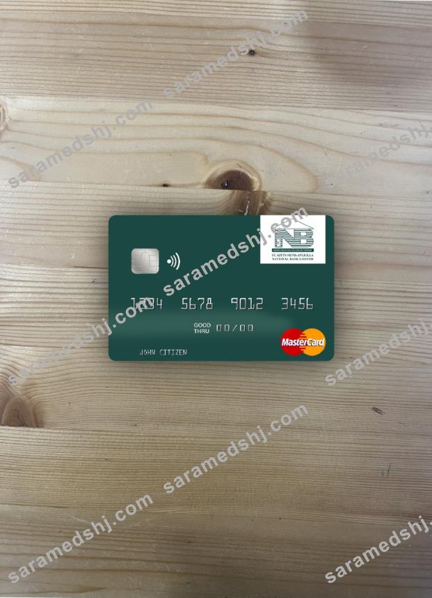 Saint Kitts and Nevis SKNA Bank mastercard photolook front